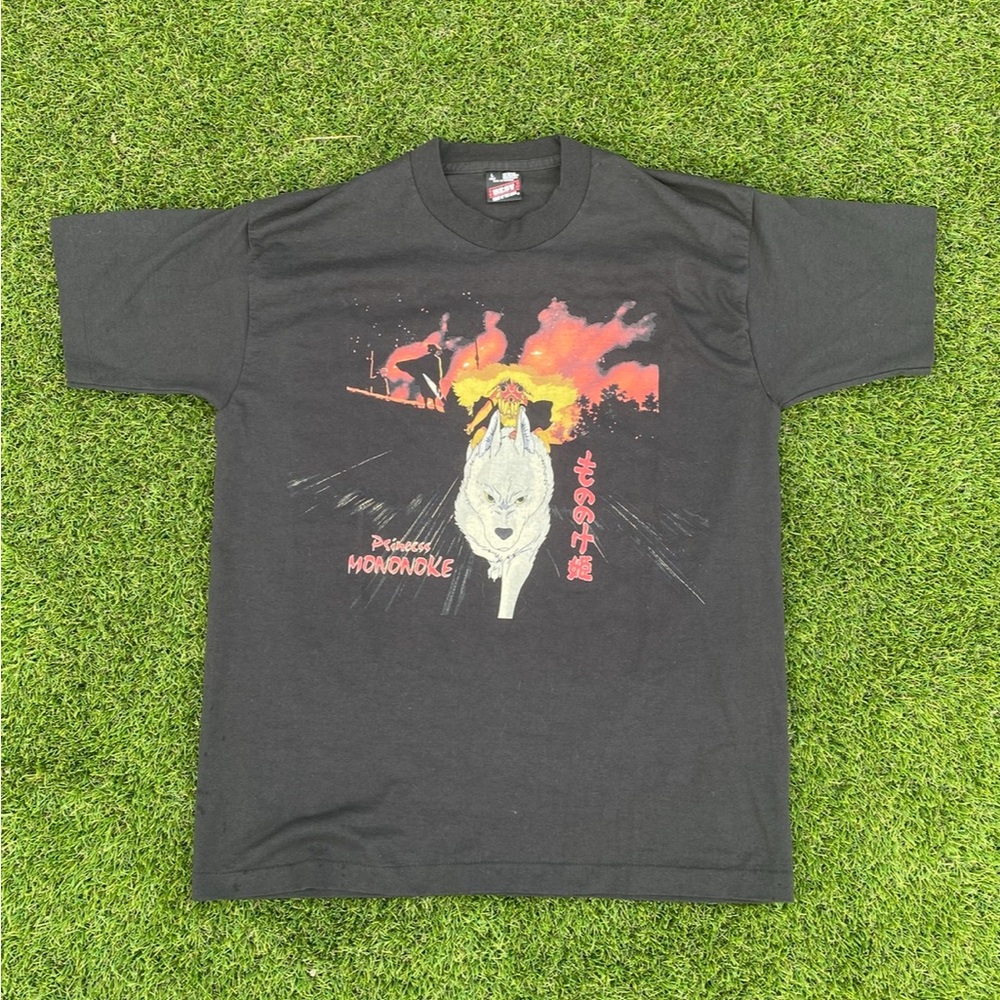 Princess Mononoke Black Graphic T-Shirt